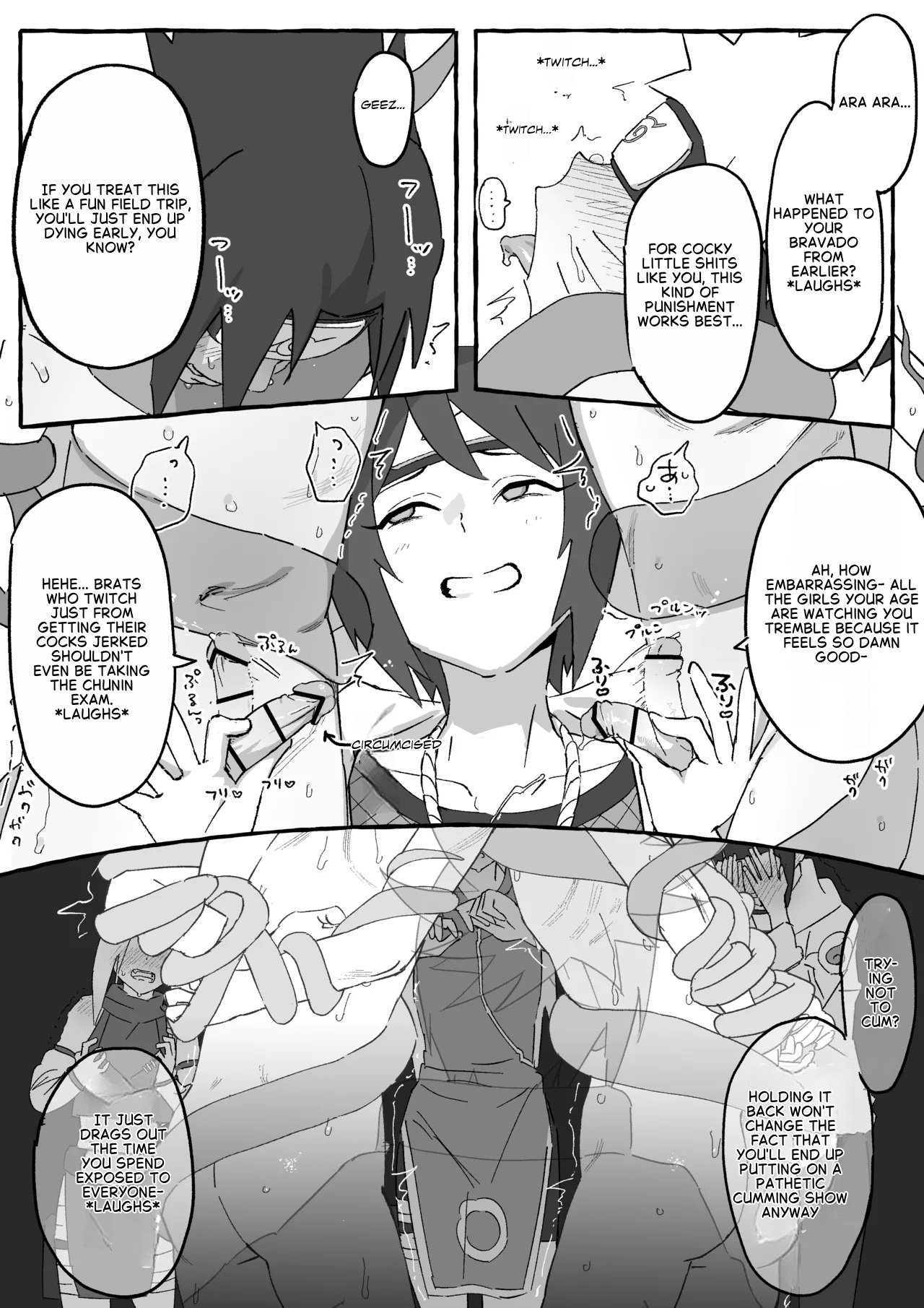 Anko x Naruto &amp; Sasuke Manga page 3 full