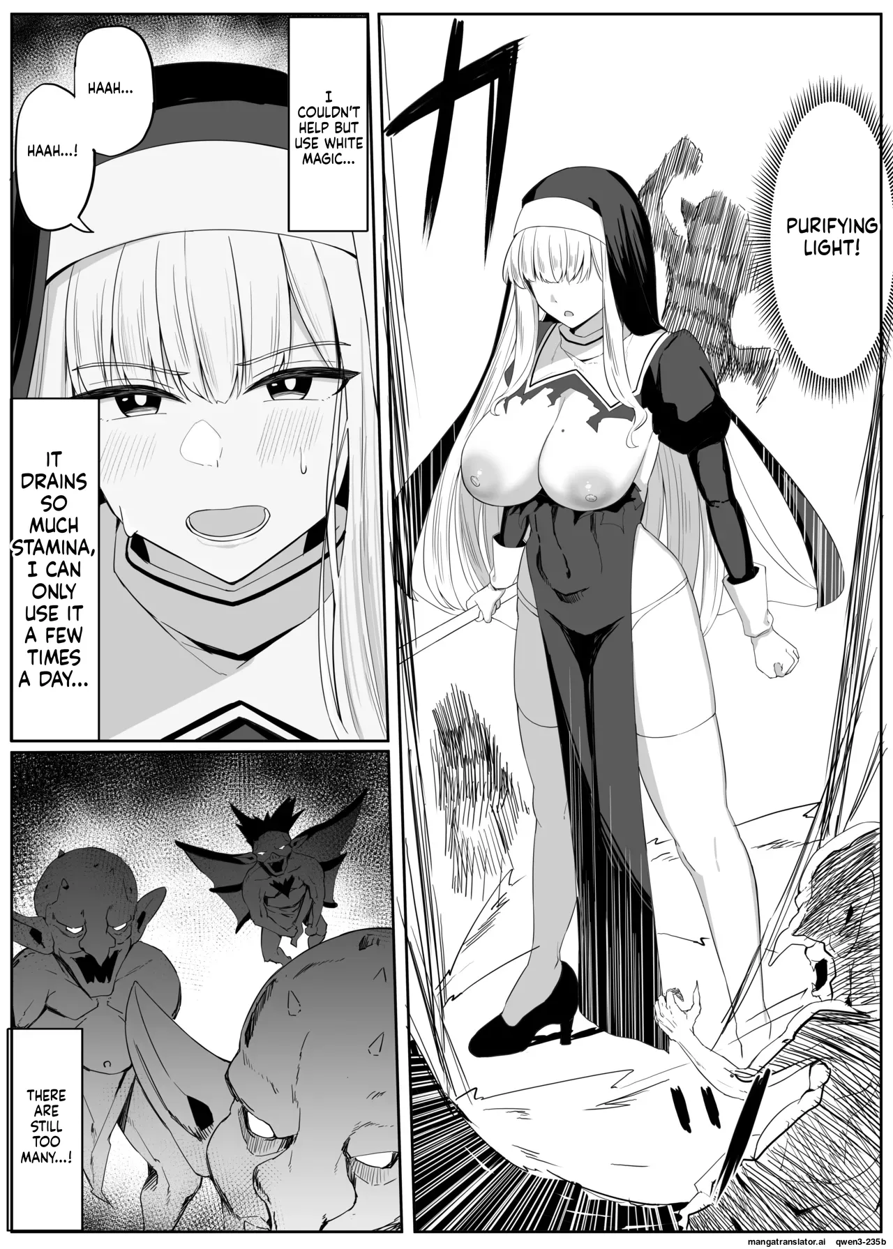 Tatakau Sister ga Shokushu Monster ni Haiboku suru Hanashi page 10 full