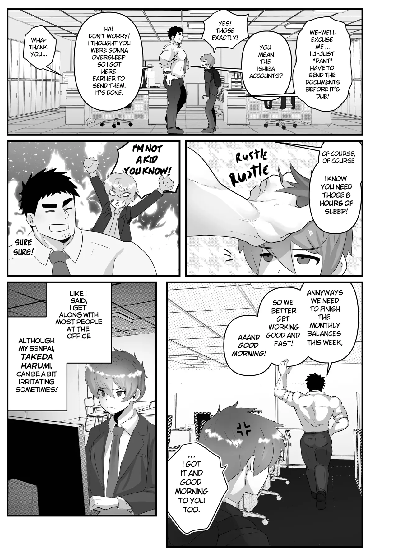 Working Overtime with my NOT SO annoying Senpai page 7 full