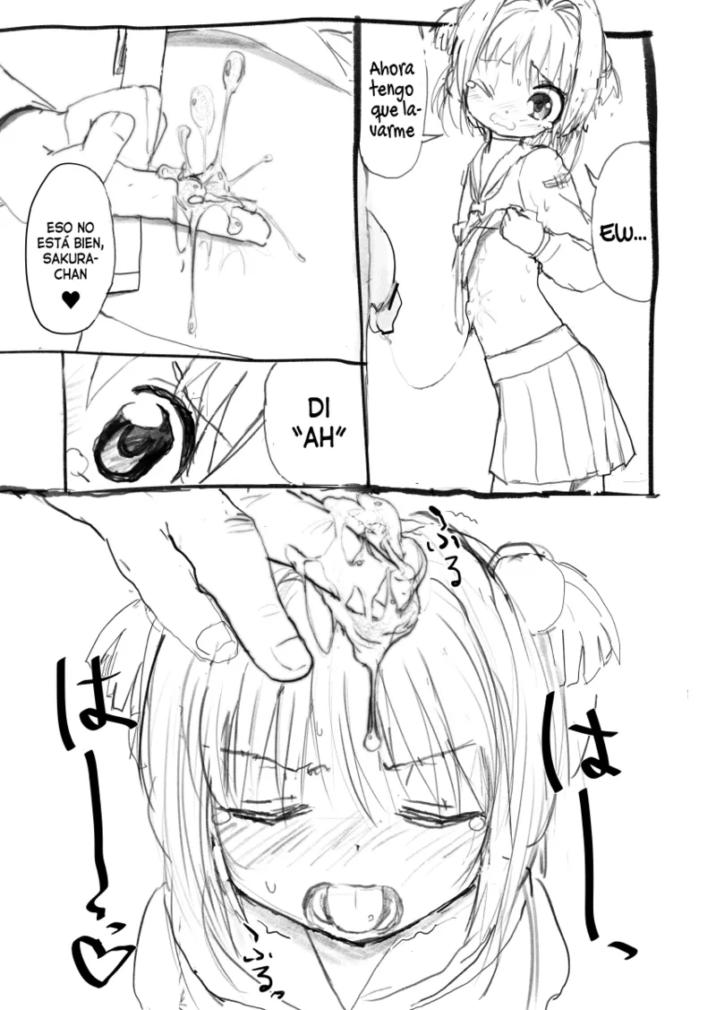Sakura-chan Kouin Manga | Manga de Sexo oral de Sakura-chan page 8 full