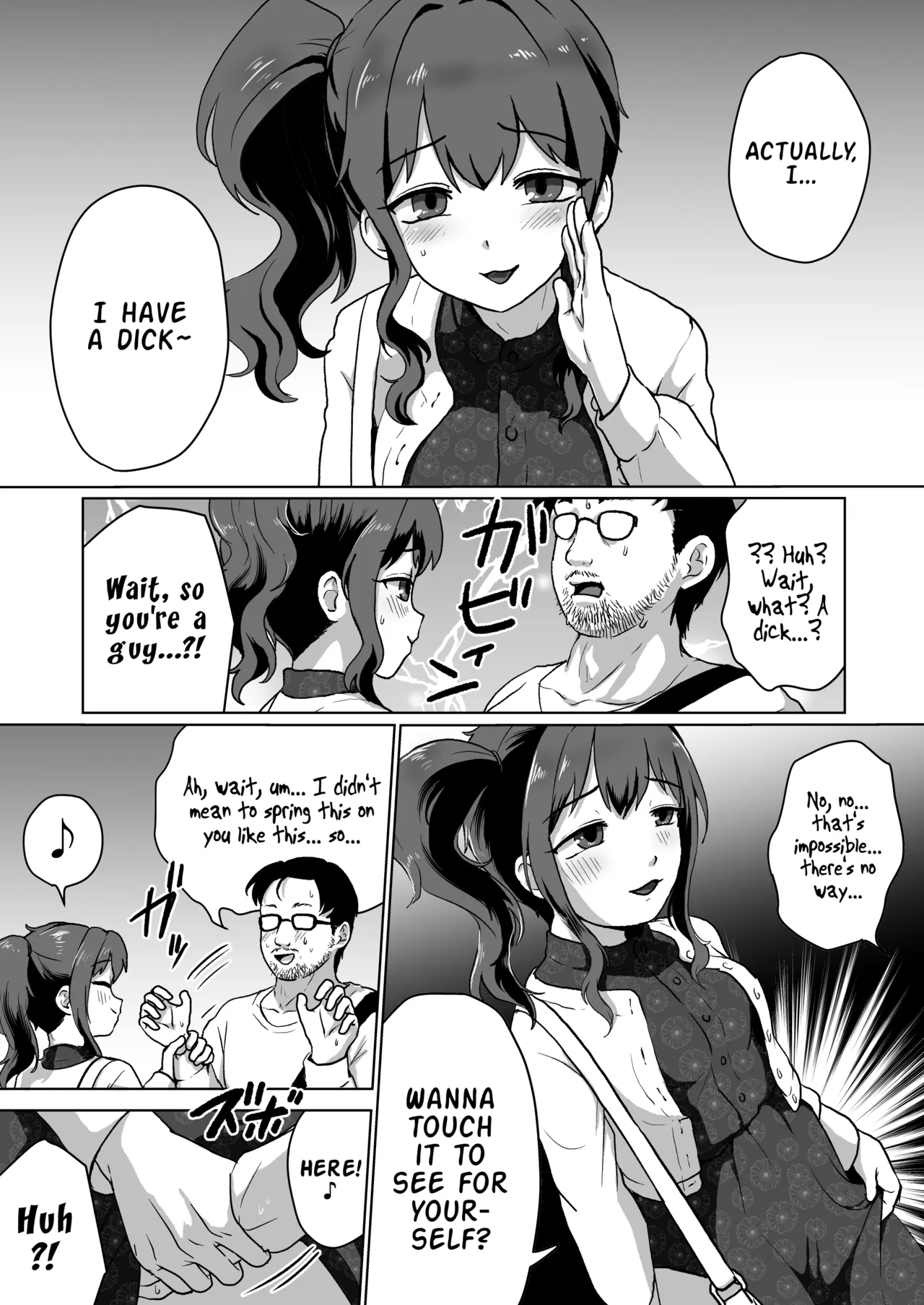 Uchi, Chinko Tsuiterunsu kedo Iissu ka? | I have a dick, is that okay? page 5 full