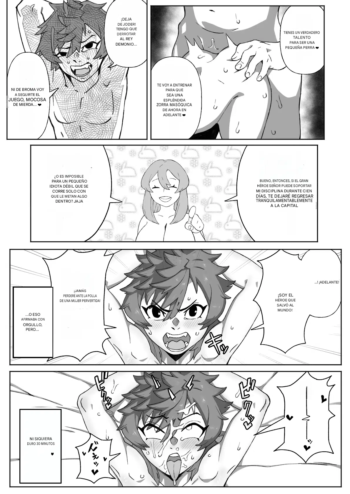 Shinjin Futanari Boukensha Kasumi-chan no Yuusha-sama 100-nichi Choukyou Nikki Español page 8 full