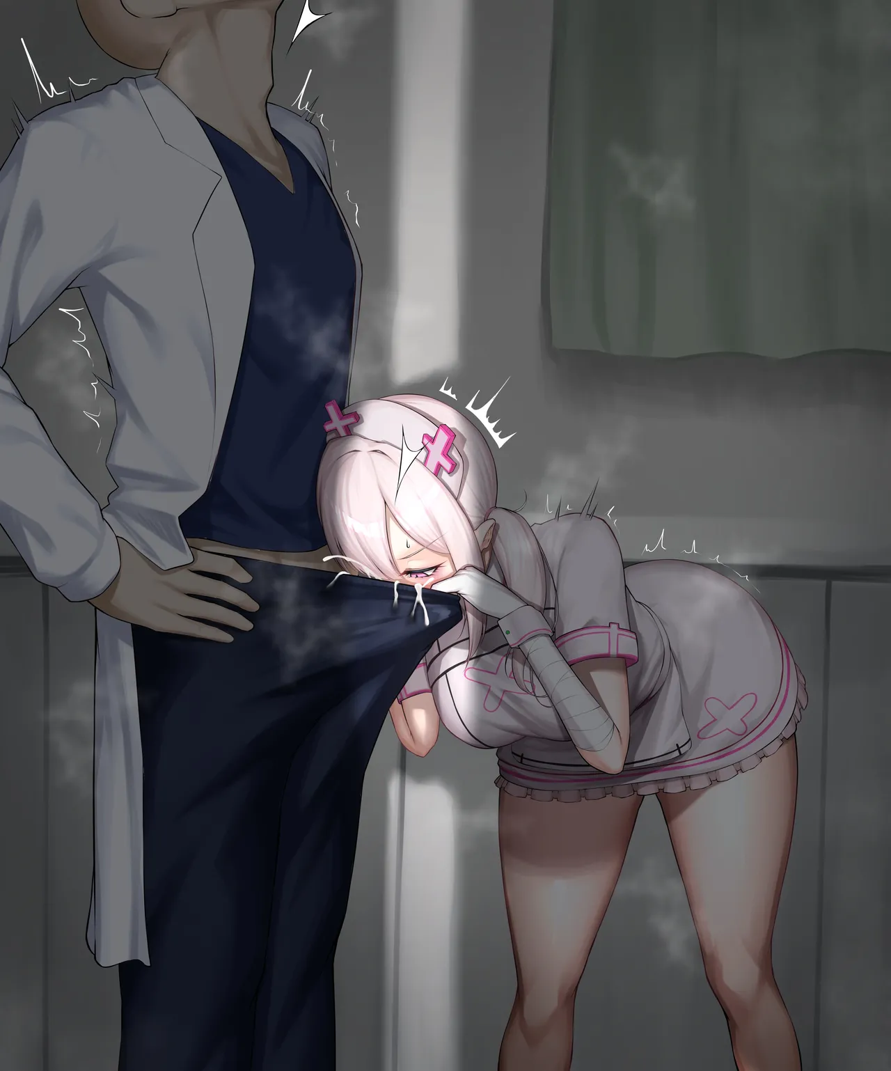 あこがれてる看護師をこっそりのぞき見してみたが・・・♡ page 5 full