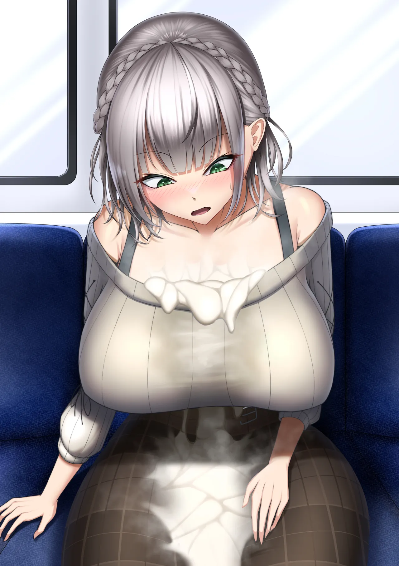 寝てる間に谷間に大量ぶっかけされてしまう団長 page 7 full