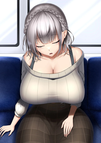寝てる間に谷間に大量ぶっかけされてしまう団長 cover