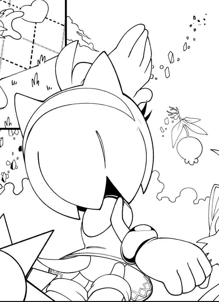 Sonic the Hedgehog IDW &amp; Archie Amy Rose Uncensored Panels page 4 full