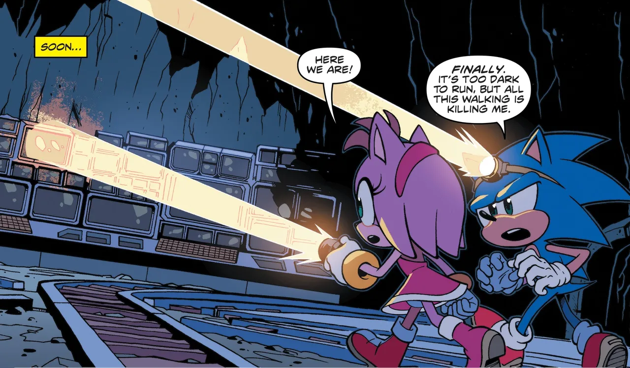 Sonic the Hedgehog IDW &amp; Archie Amy Rose Uncensored Panels page 8 full