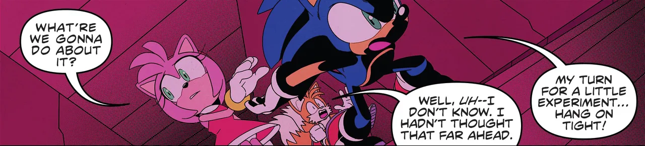 Sonic the Hedgehog IDW &amp; Archie Amy Rose Uncensored Panels page 9 full