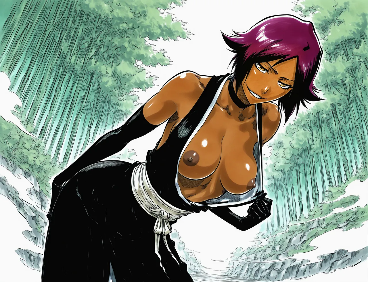 Yoruichi  Gangbang page 5 full