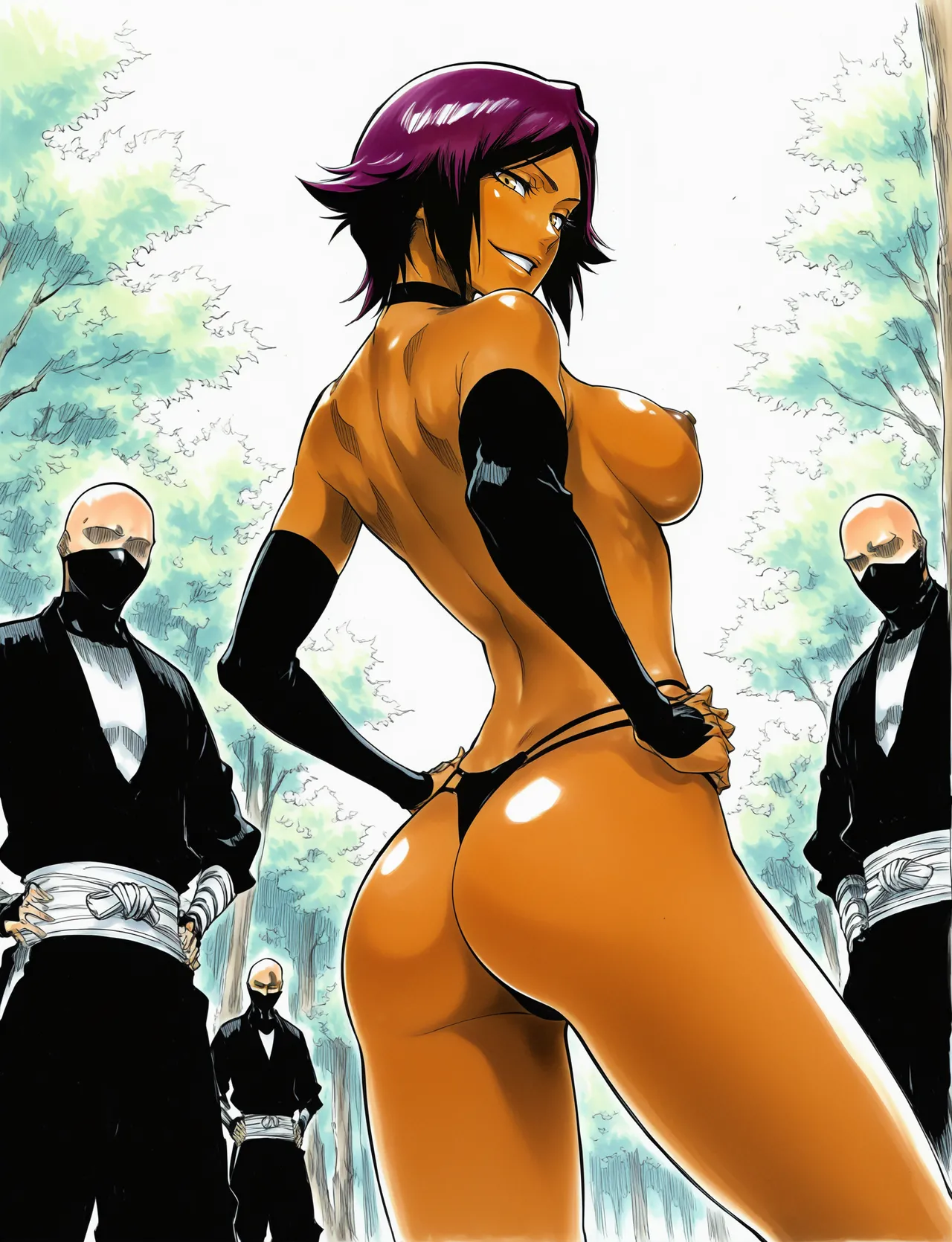 Yoruichi  Gangbang page 7 full