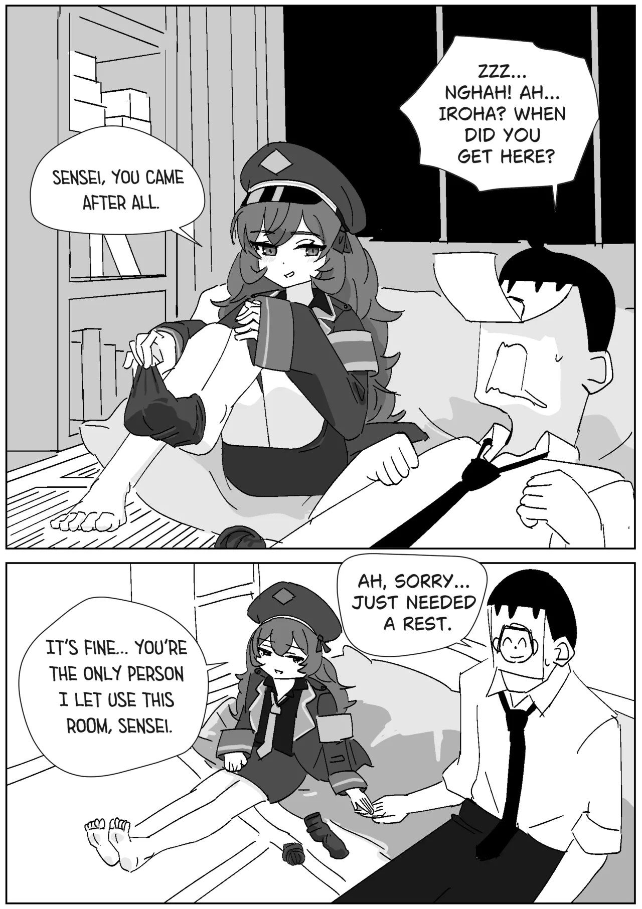 Iroha’s Reward Socks Handjob page 1 full