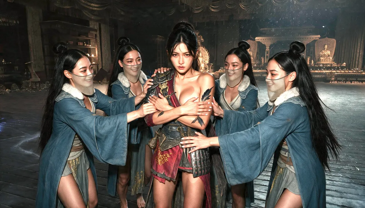 Wuchang and the Futa Maids of Snowfall Palace  Ai Generated page 3 full