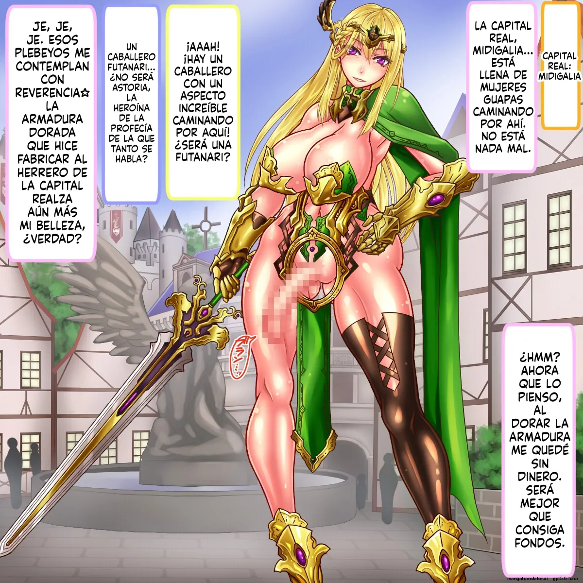 Astoria, la caballero futanari con la peor personalidad ~La mujer  que terminó convertida en un inodoro de carne de lo más bajo tras descubrirse que en realidad no era la salvadora, sino que era incompetente~ page 3 full