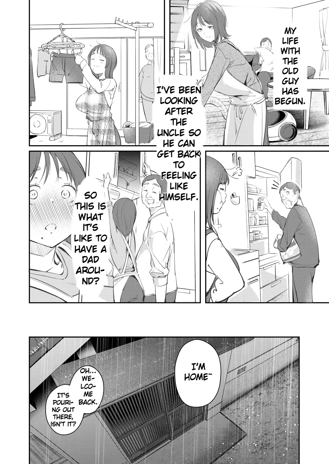 While My Childhood Friend Was Away in Tokyo I Slept With His Dad page 8 full
