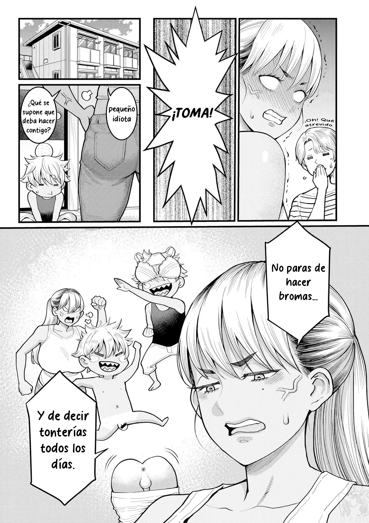 ¡Castigo infernal! La estricta "educación" del hijo travieso a manos de una mamá exdelincuente, sádica y muy velluda. page 4 full
