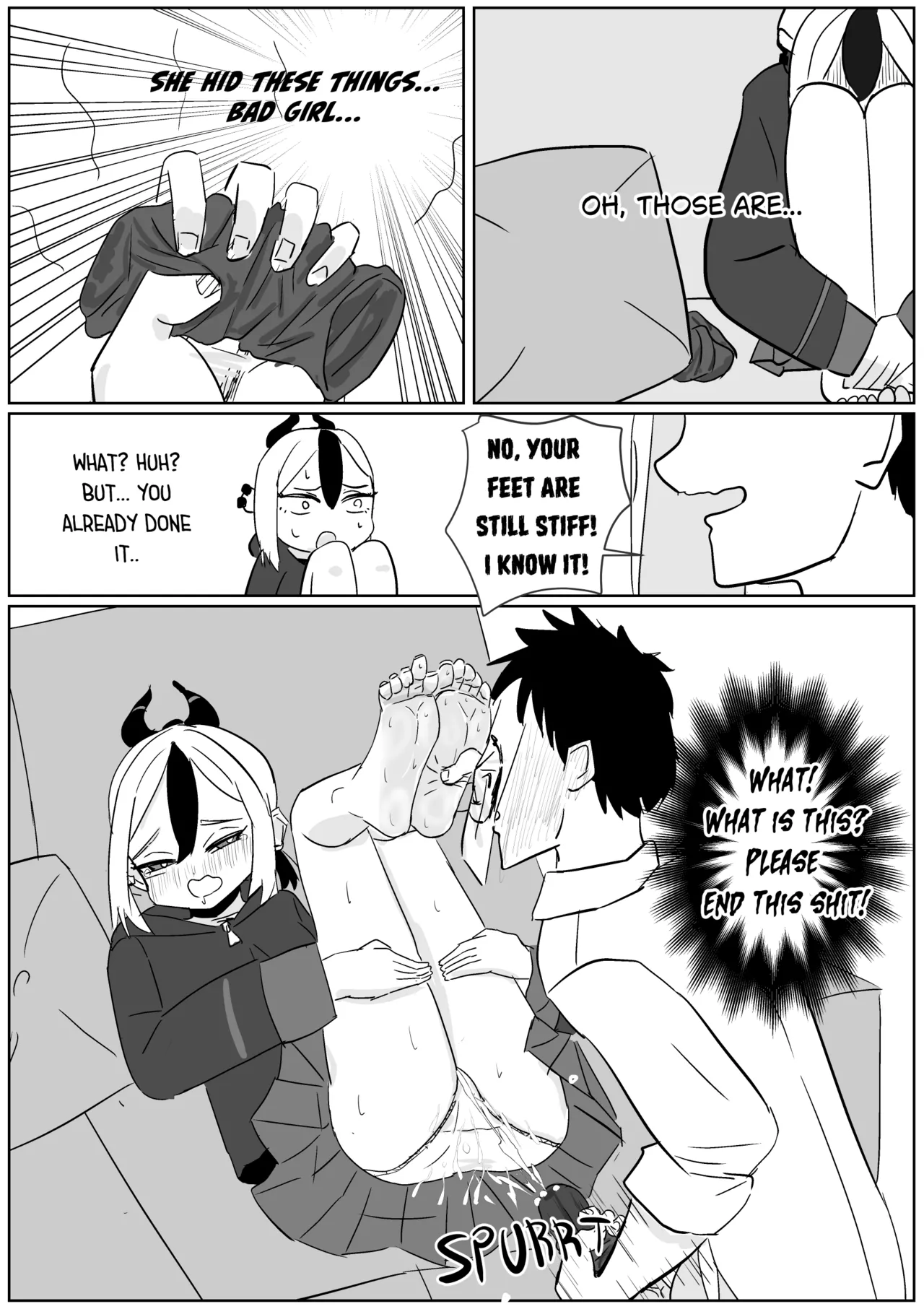 Massaging Kayoko's After-mission Stinky Feet page 4 full