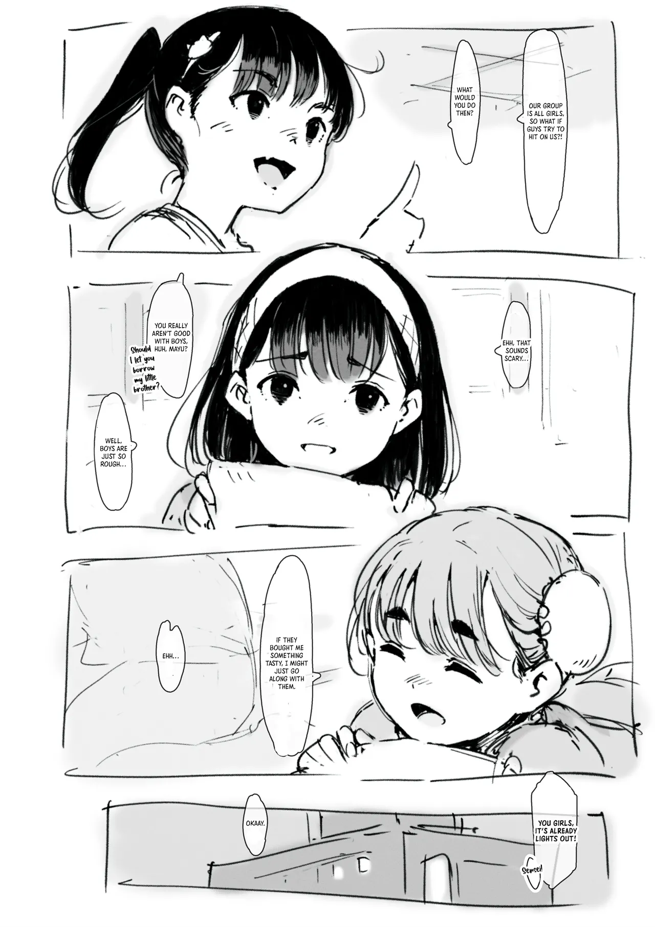 Shuugaku Ryokou-chuu no Shougakusei ga Damasarete Sex Shichau Hanashi｜The story of girls getting tricked into having sex on their field trip page 3 full