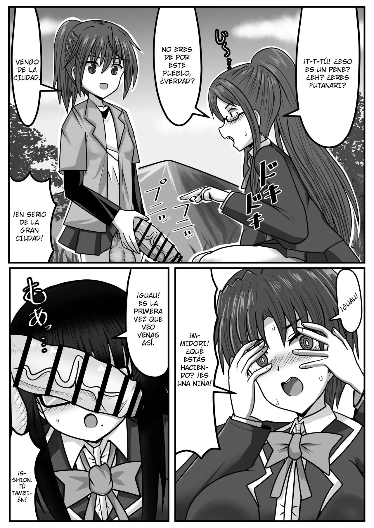 Futanari-chan le Quita la Virginidad a unas Estudiantes de Campo page 8 full