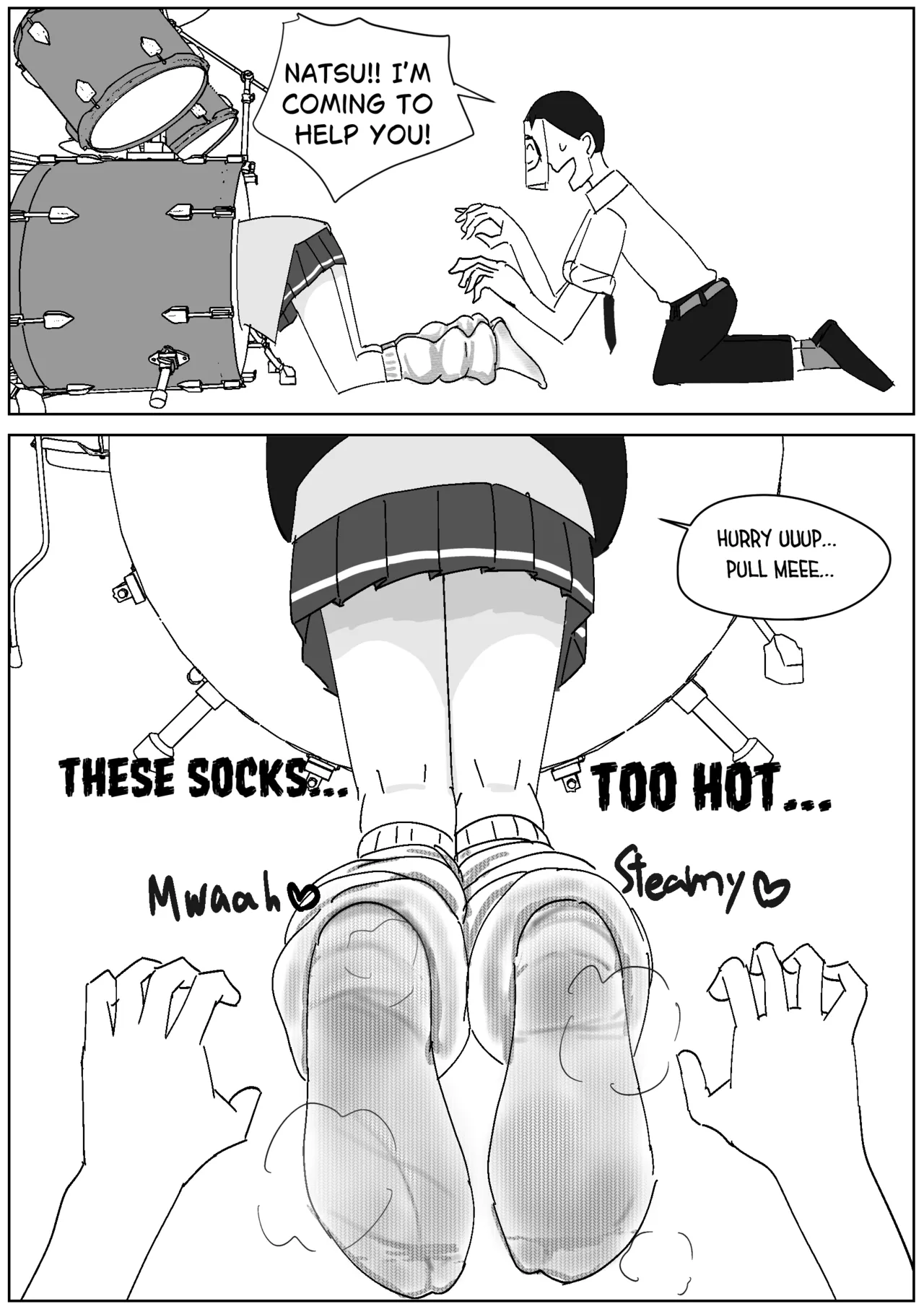 Enslaved by Band Natsu’s Dirty Loose Socks page 2 full