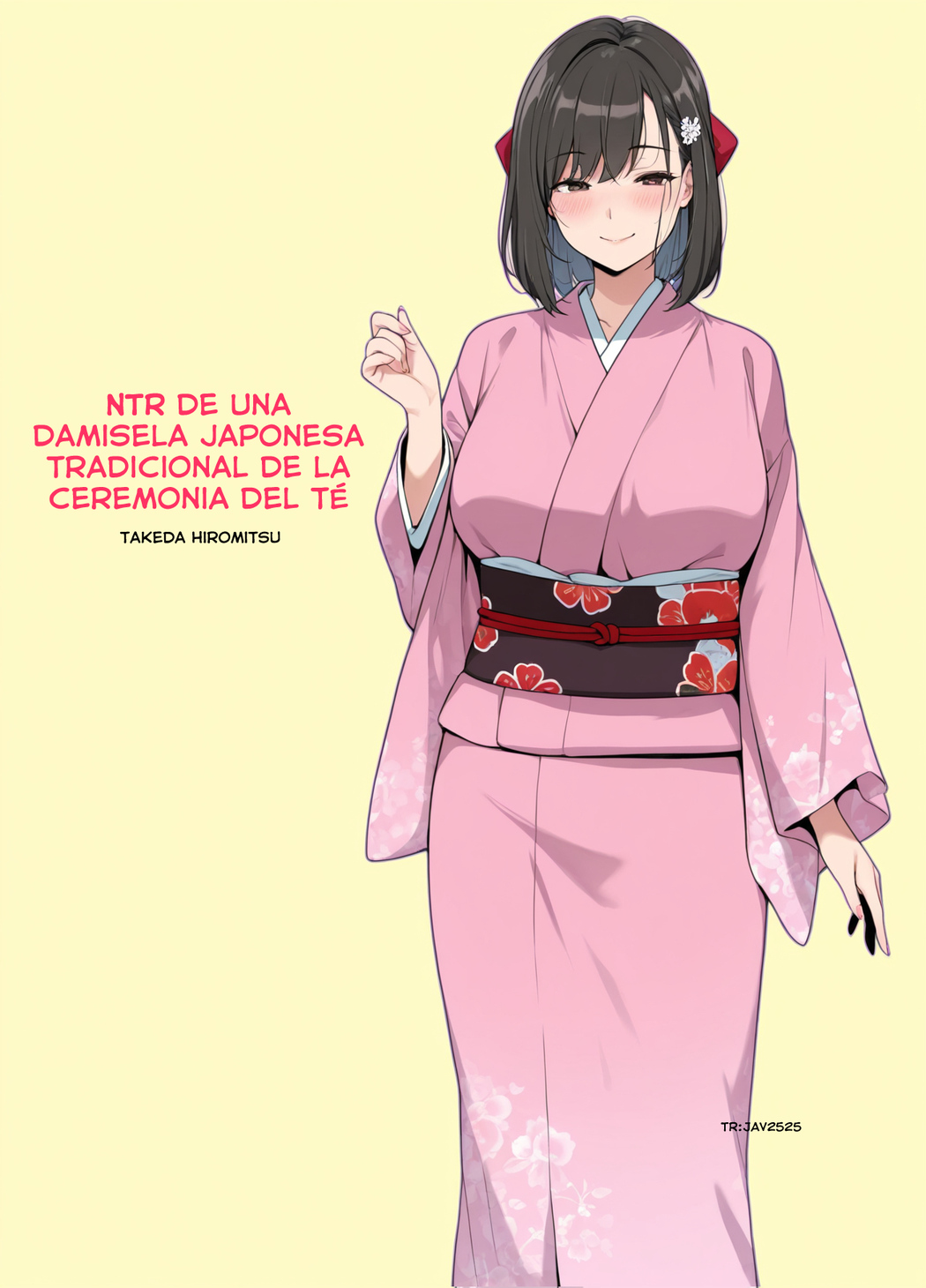 NTR de una damisela japonesa tradicional de la ceremonia del té page 1 full