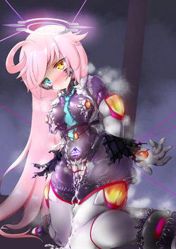 小鸟游星野抵抗着使她转化为PMC士兵的触手服