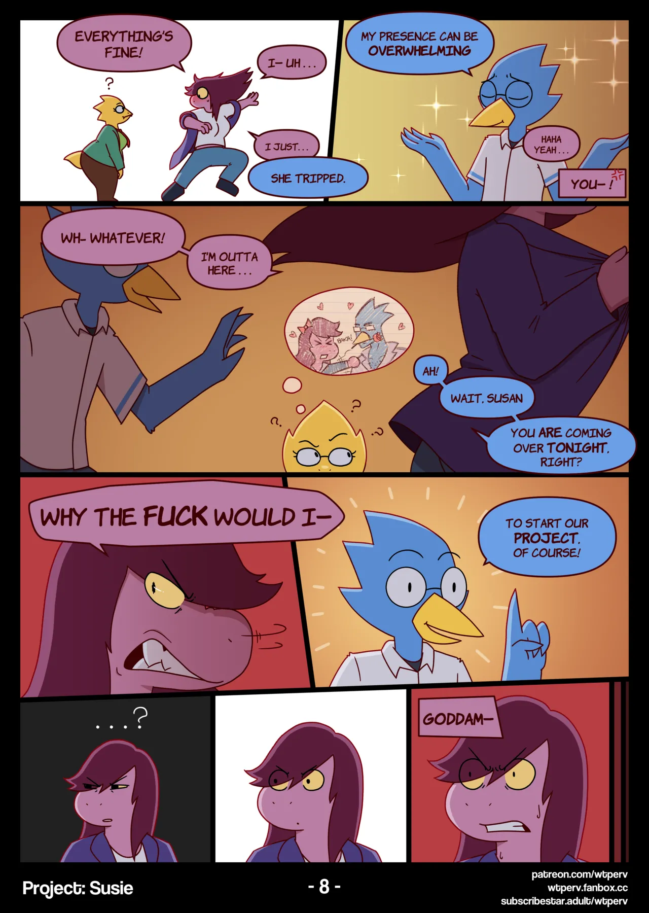 Project Susie X Berdly Deltarune page 9 full