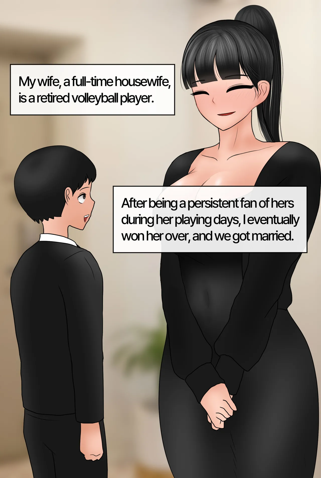 배구선수 출신 아내와 네토마조 플레이 하는 만화 Playing Cuckold Slave with wife page 3 full
