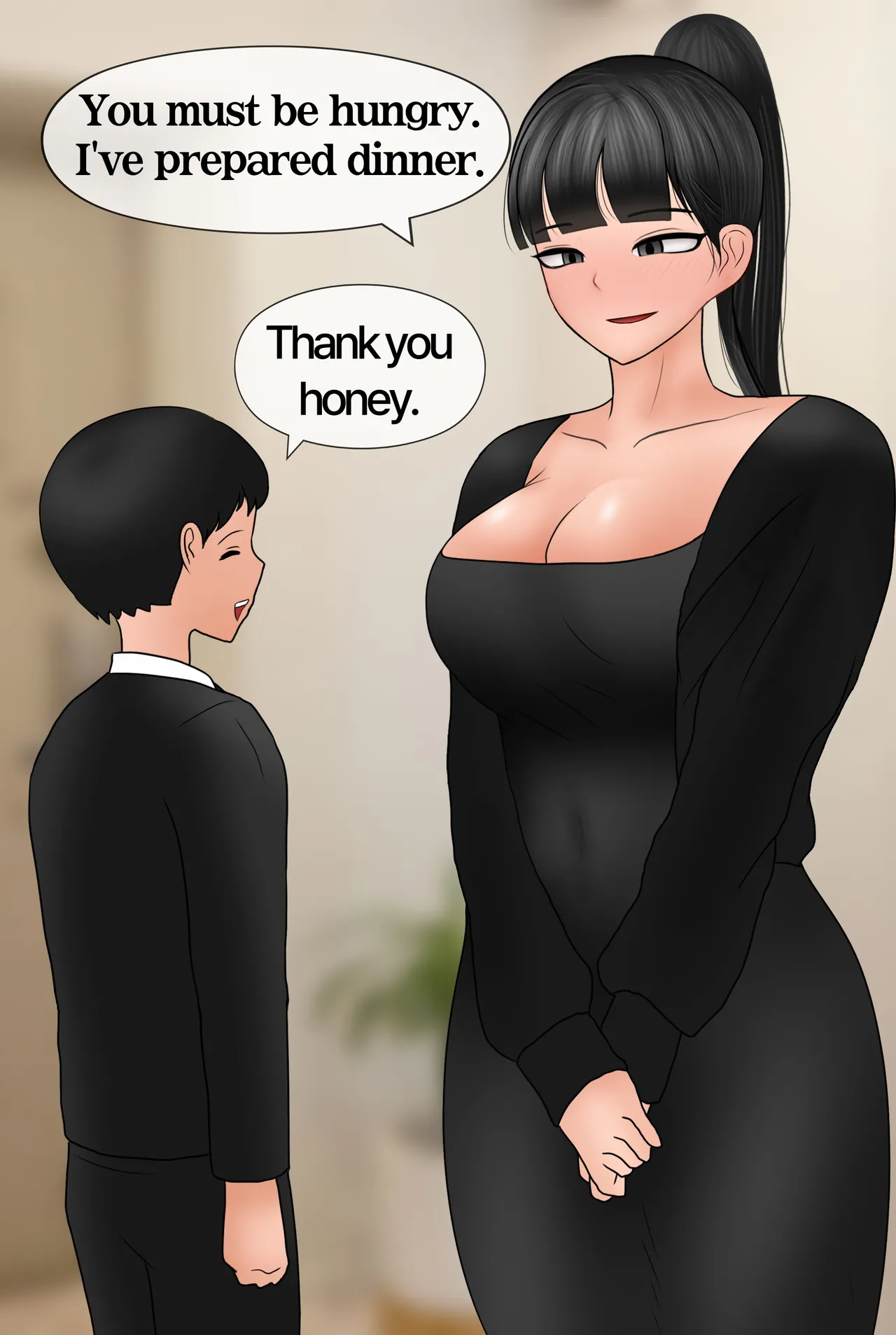 배구선수 출신 아내와 네토마조 플레이 하는 만화 Playing Cuckold Slave with wife page 4 full