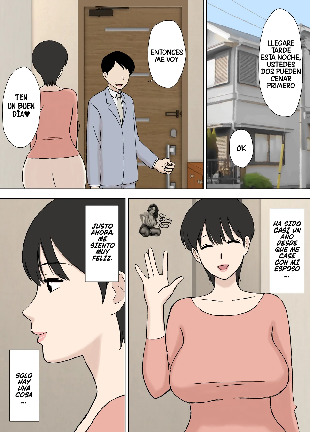 Juujun Mama no Chizuru-san to Otto no Tsurego｜La Obediente Chizuru-san Y Su Hijastro page 5 full