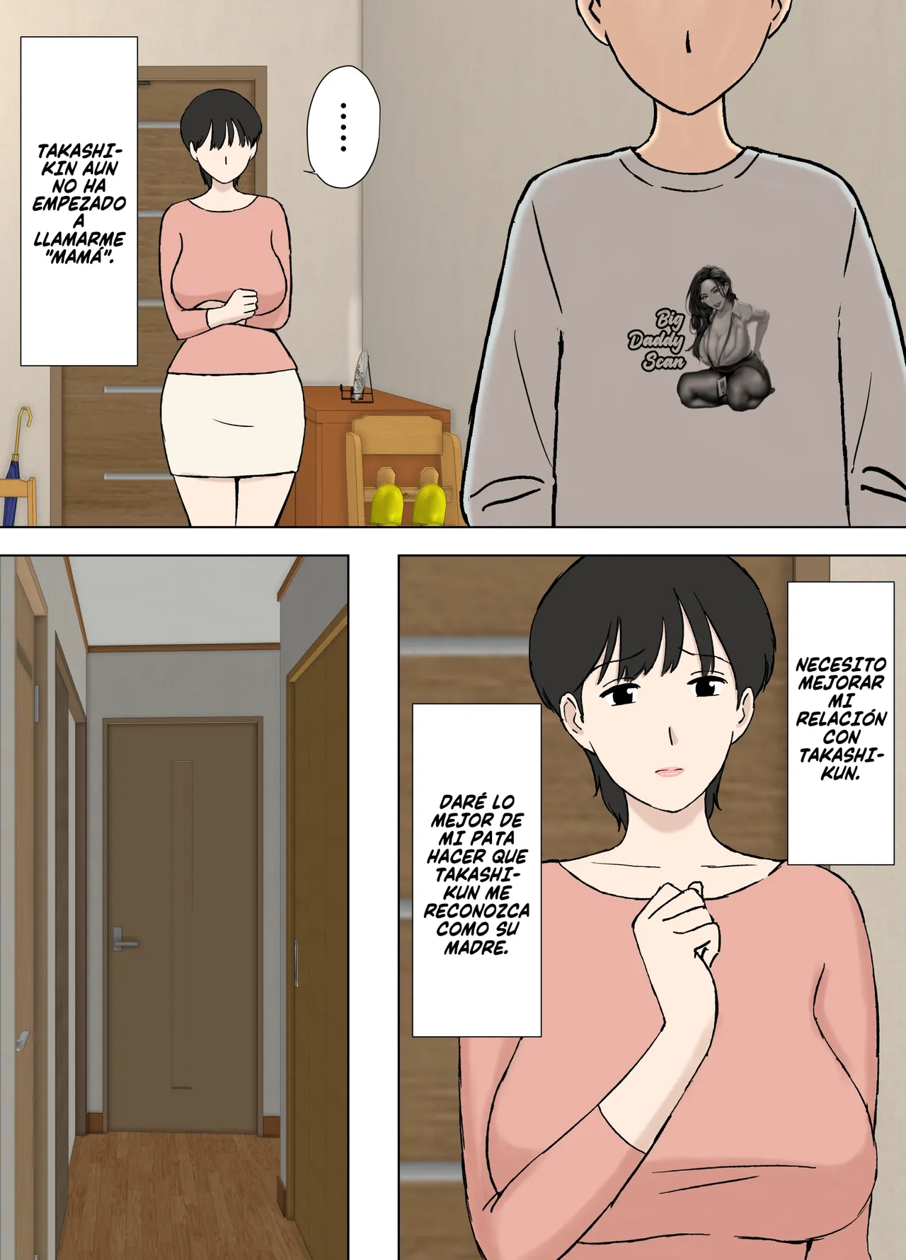 Juujun Mama no Chizuru-san to Otto no Tsurego｜La Obediente Chizuru-san Y Su Hijastro page 7 full