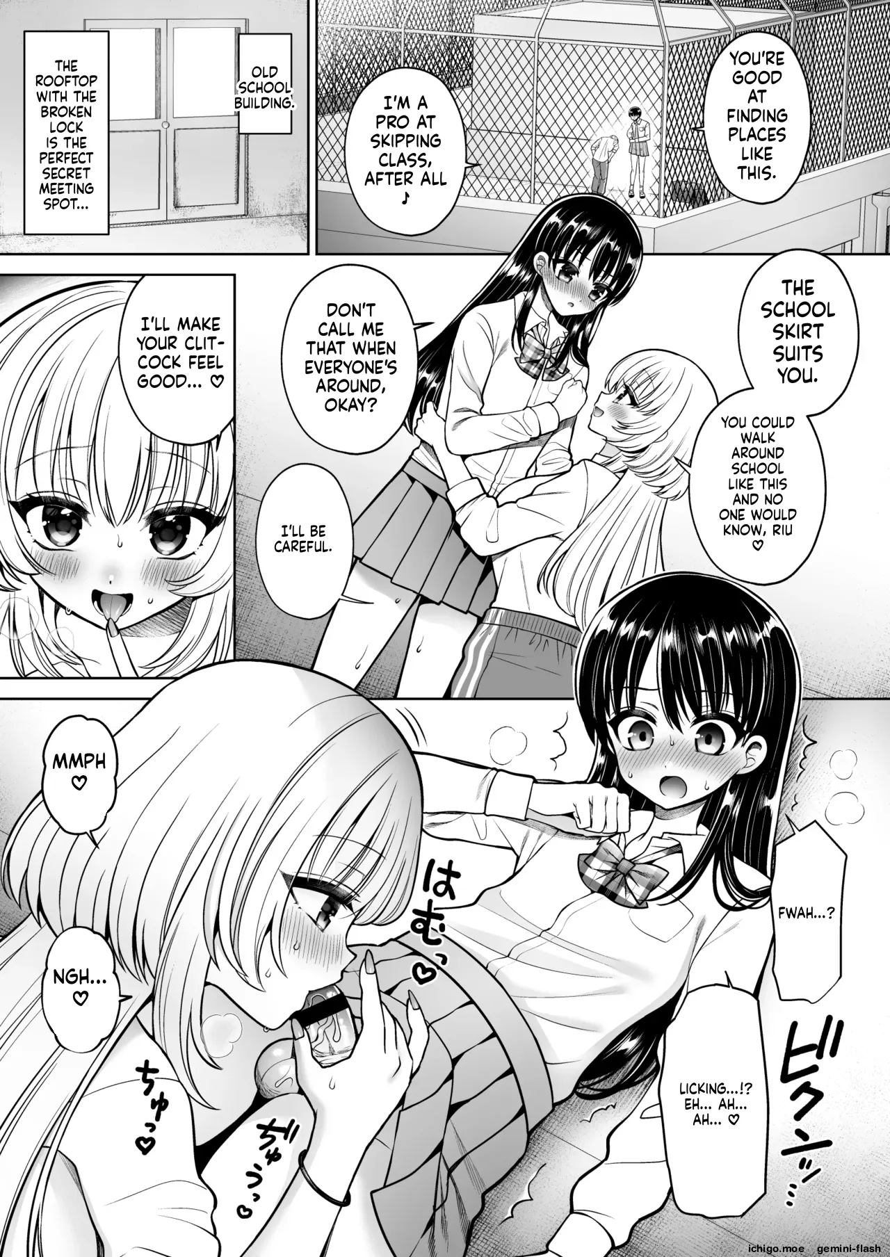 "Oshiruko Vibes " — The person I exposed turned out to be the class troublemaker—who was a *futanari*. page 10 full