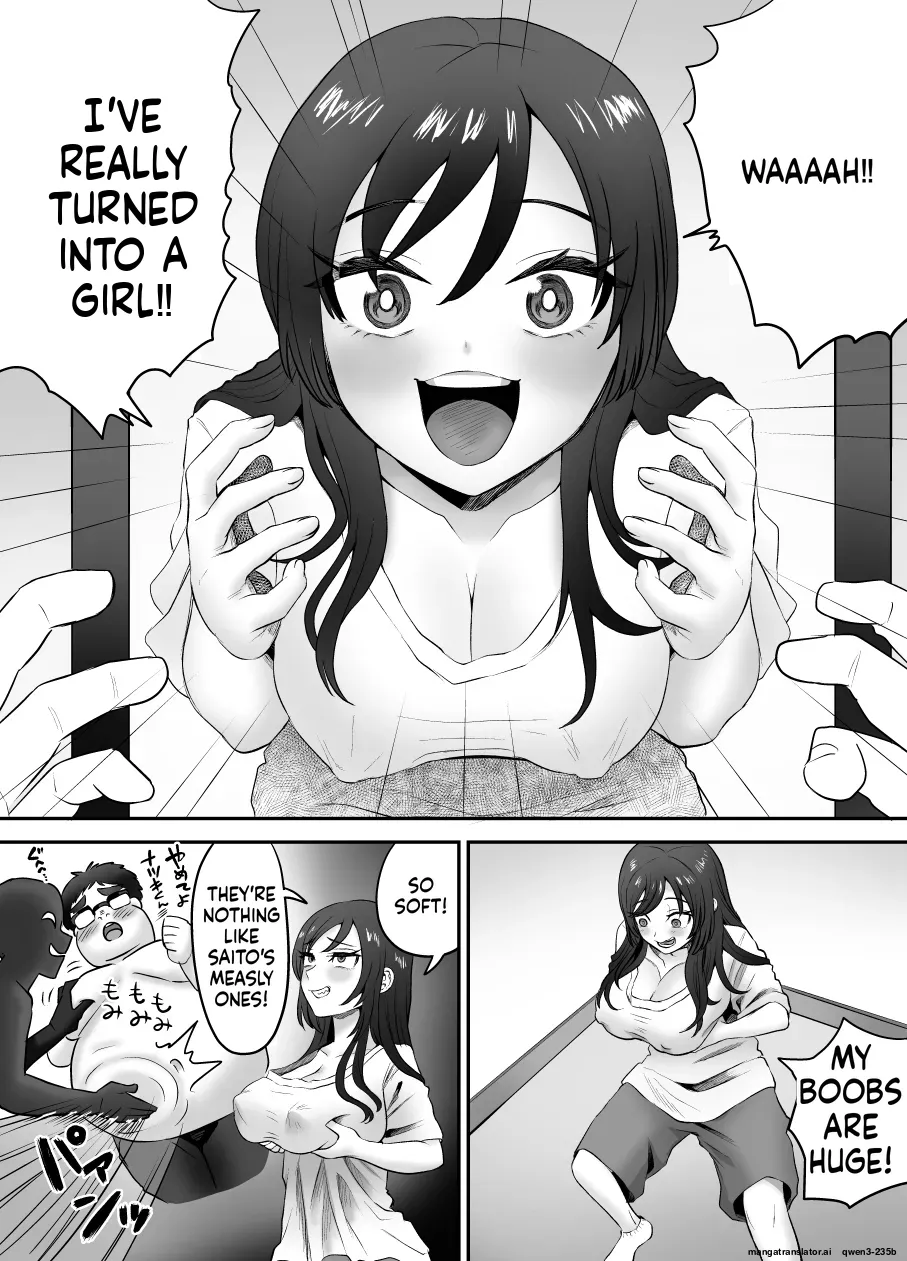 Karui Kimochi de TS Kusuri ni Te o Dashita Otoko ga Mi mo Kokoro mo Mesu Ochi Suru Made  Onanie Hen page 3 full