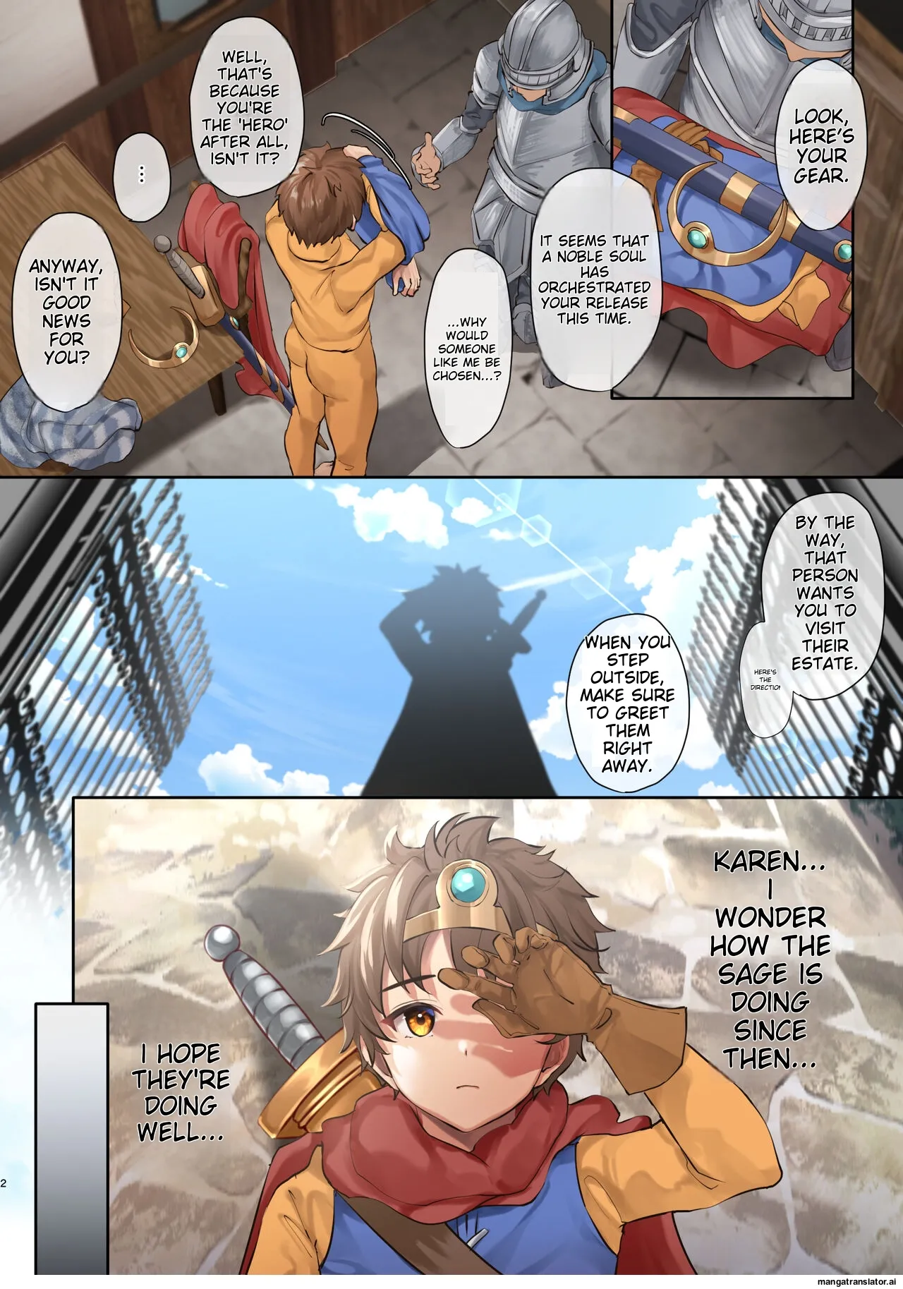 Kuzu Kenja after II Osananajimi no Souryo o Sukuu Tame_ Yuusha wa Shoujo ni Naru page 5 full