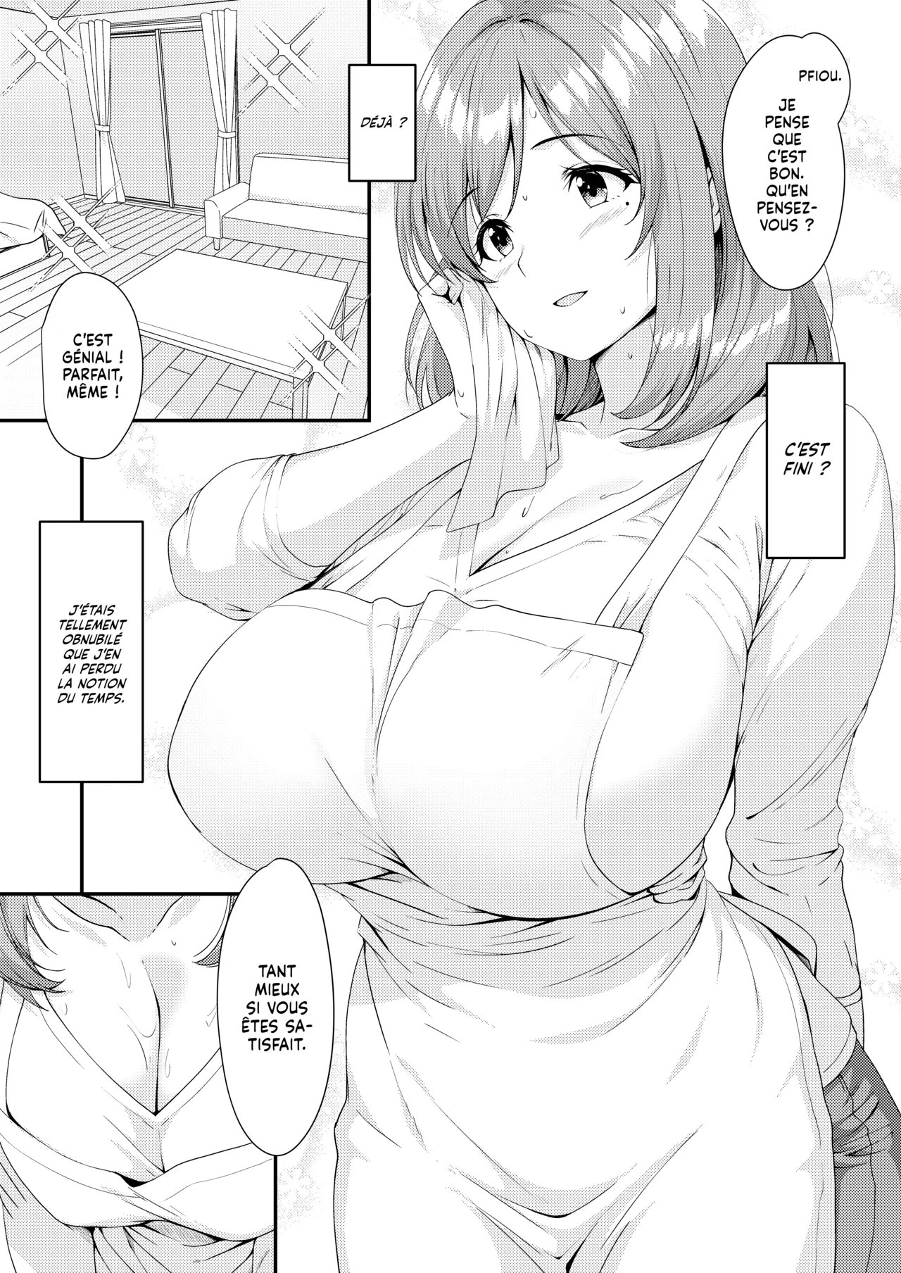 Kajidaikou no Kyonyuu Oku-sama ga Souji no Tsuide ni Tanonde nai Toko made Osewa Shite Kureru Hanashi | Le Personnel Ménagé s'occupe aussi de Vous page 6 full