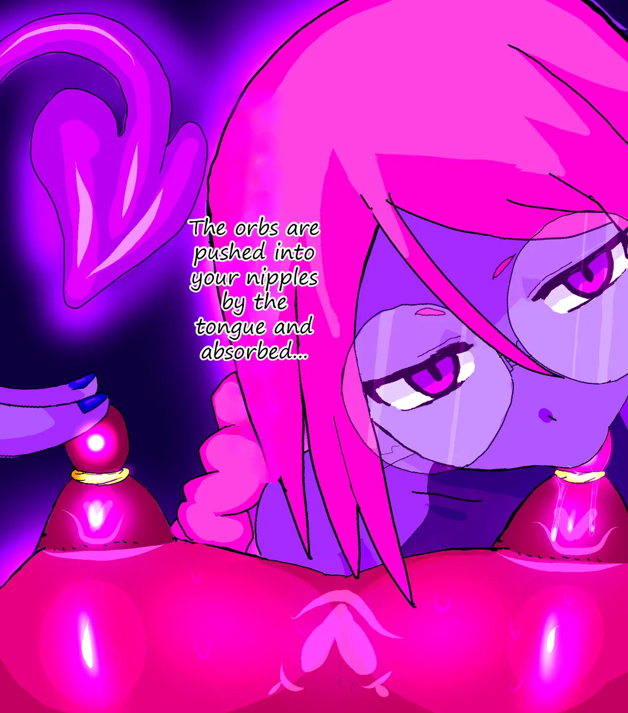 Defeated by blue girl 3! Tentacle pack turns you into a crazy semen production machine! page 10 full