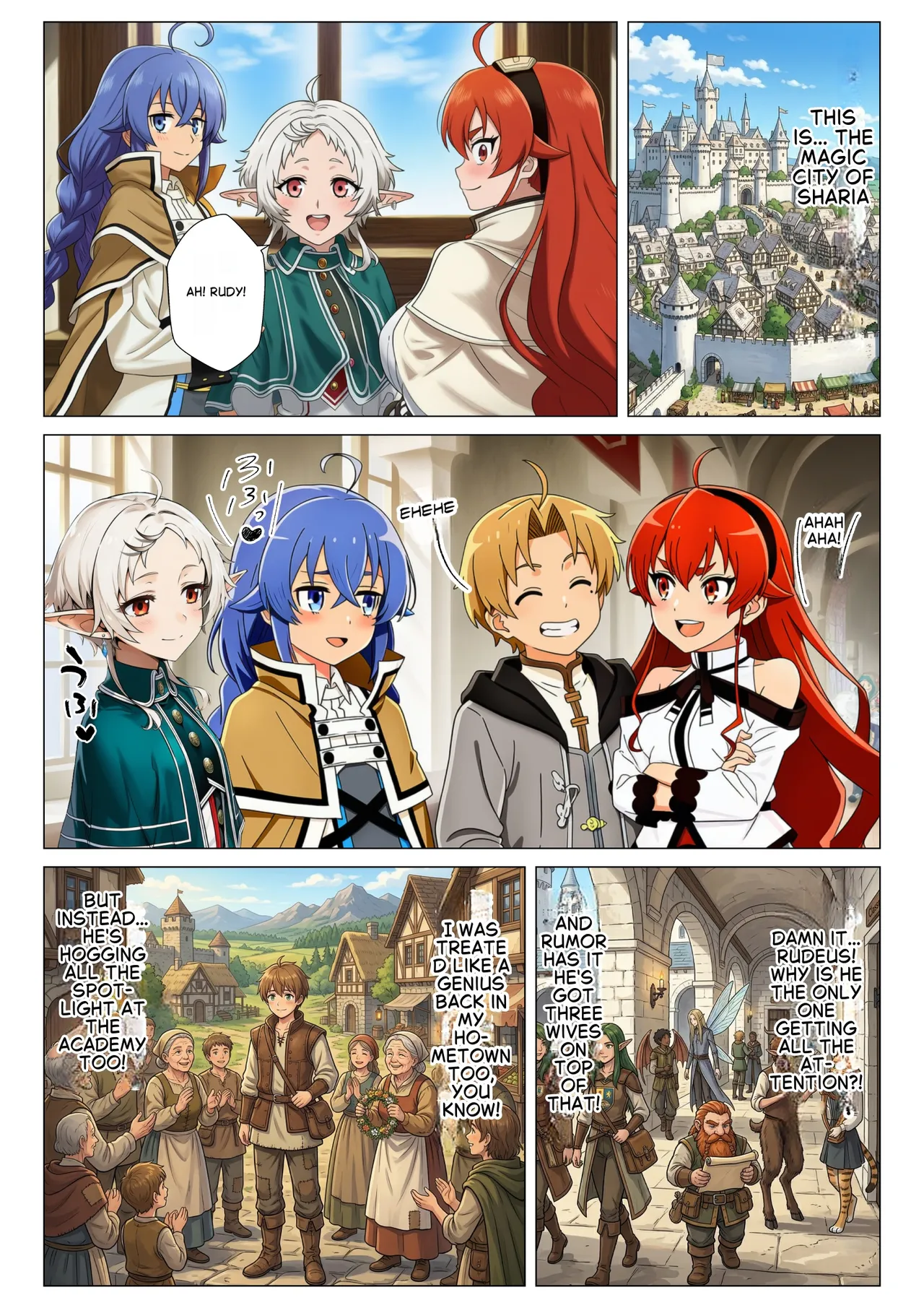 Lust-Inducing Mesu Note - Forcing the Mushoku Tensei heroines into heat for a harem orgy page 3 full
