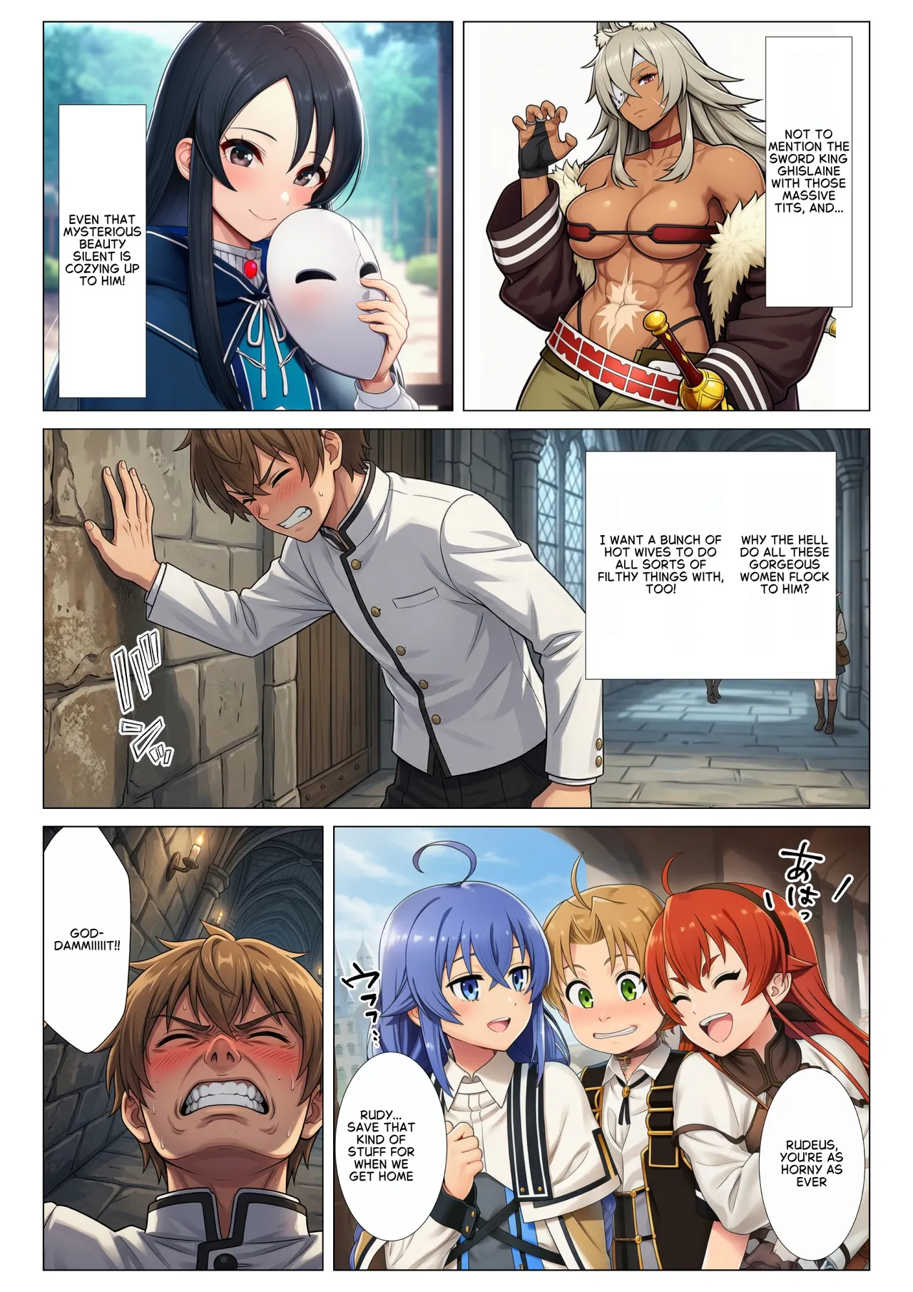 Lust-Inducing Mesu Note - Forcing the Mushoku Tensei heroines into heat for a harem orgy page 4 full