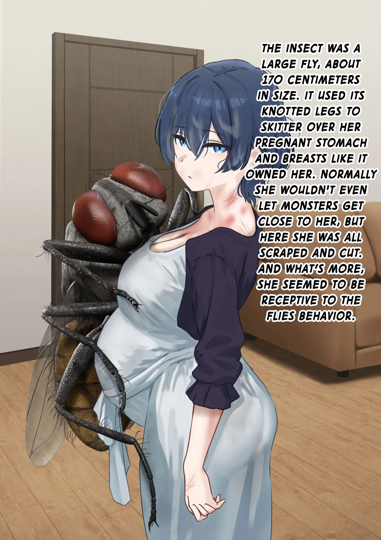 Married Woman Becomes a Seedbed for Giant Flies | Hitodzuma wa Kyoudai Bae-tachi no Naedoko to Naru page 7 full