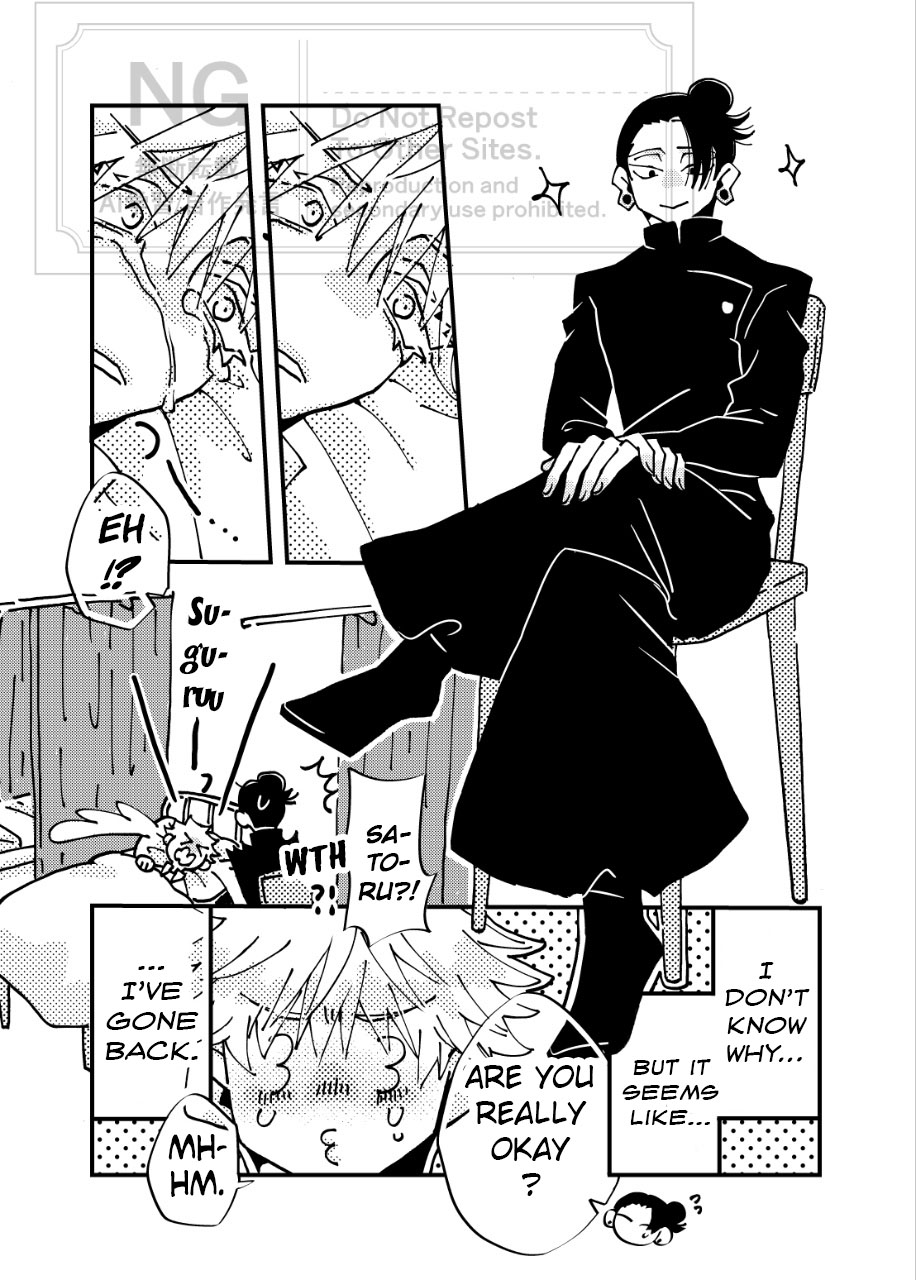 A Story Where Gojo Somehow Ends Up Going Back to the Past, Tries His Absolute Best Through All the Chaos, and Ends Up Happy with Geto page 7 full