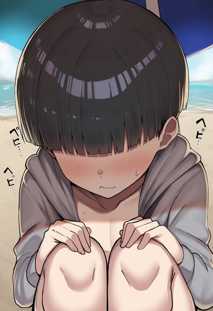 Pervert Brat vs. Black-Haired Bob-cut Girl ④ page 9 full