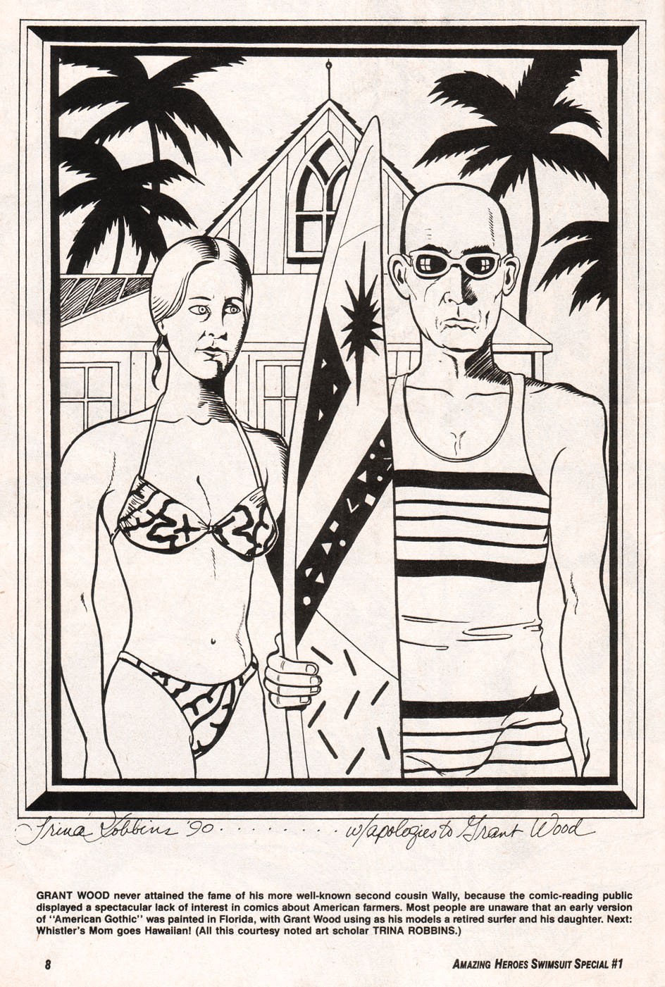 Amazing Heroes Swimsuit 1990 page 10 full