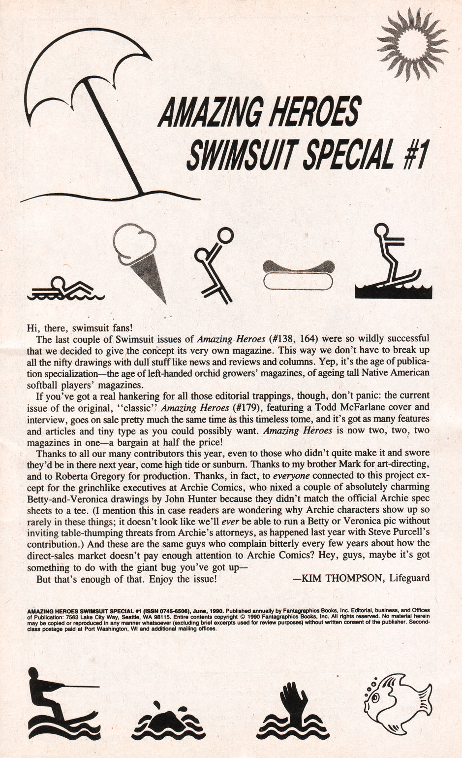 Amazing Heroes Swimsuit 1990 page 3 full