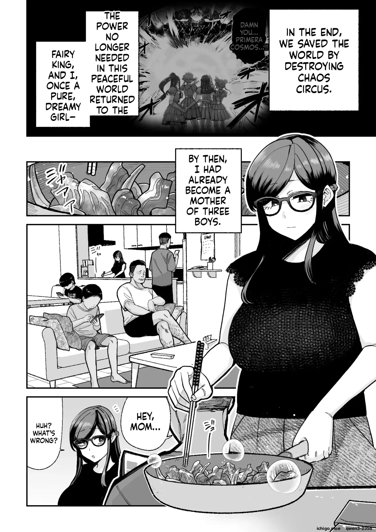 Ma Mama Kari Ri 2-gen Mahou Shoujo no Mama, Aku Ochi Shokushu Kousetsu page 6 full