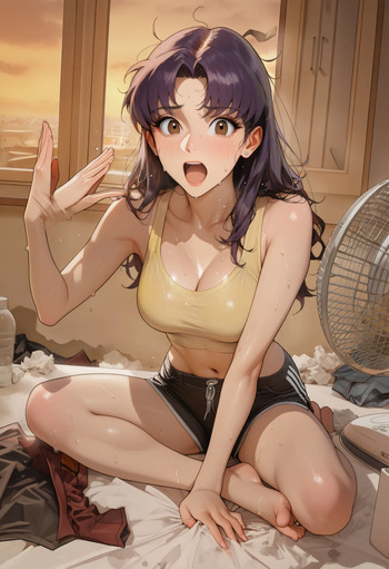Hot summer - Misato x Shinji cover
