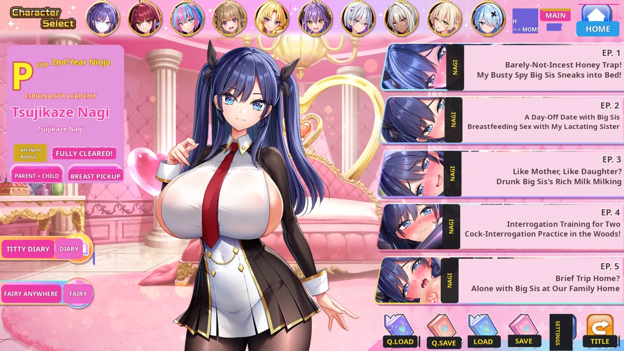 Motto! Haramase! Honoo no Oppai Isekai Oppai Spy Gakuen! L2D Uncensor patch + UI &amp; Dialogue translation page 5 full
