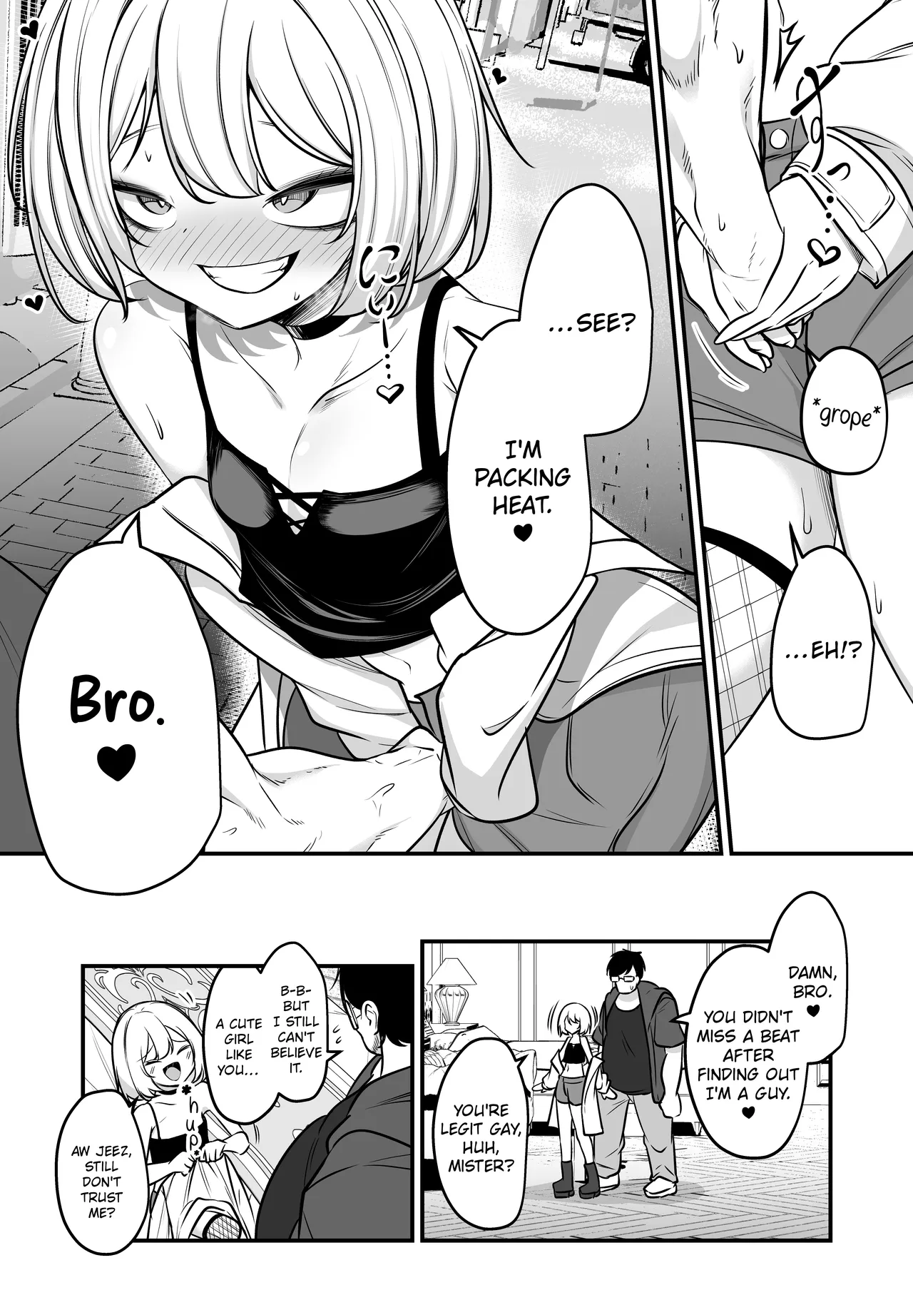 男の娘ギャル、返り討ちに合う - Turning The Tables On A Femboy page 3 full