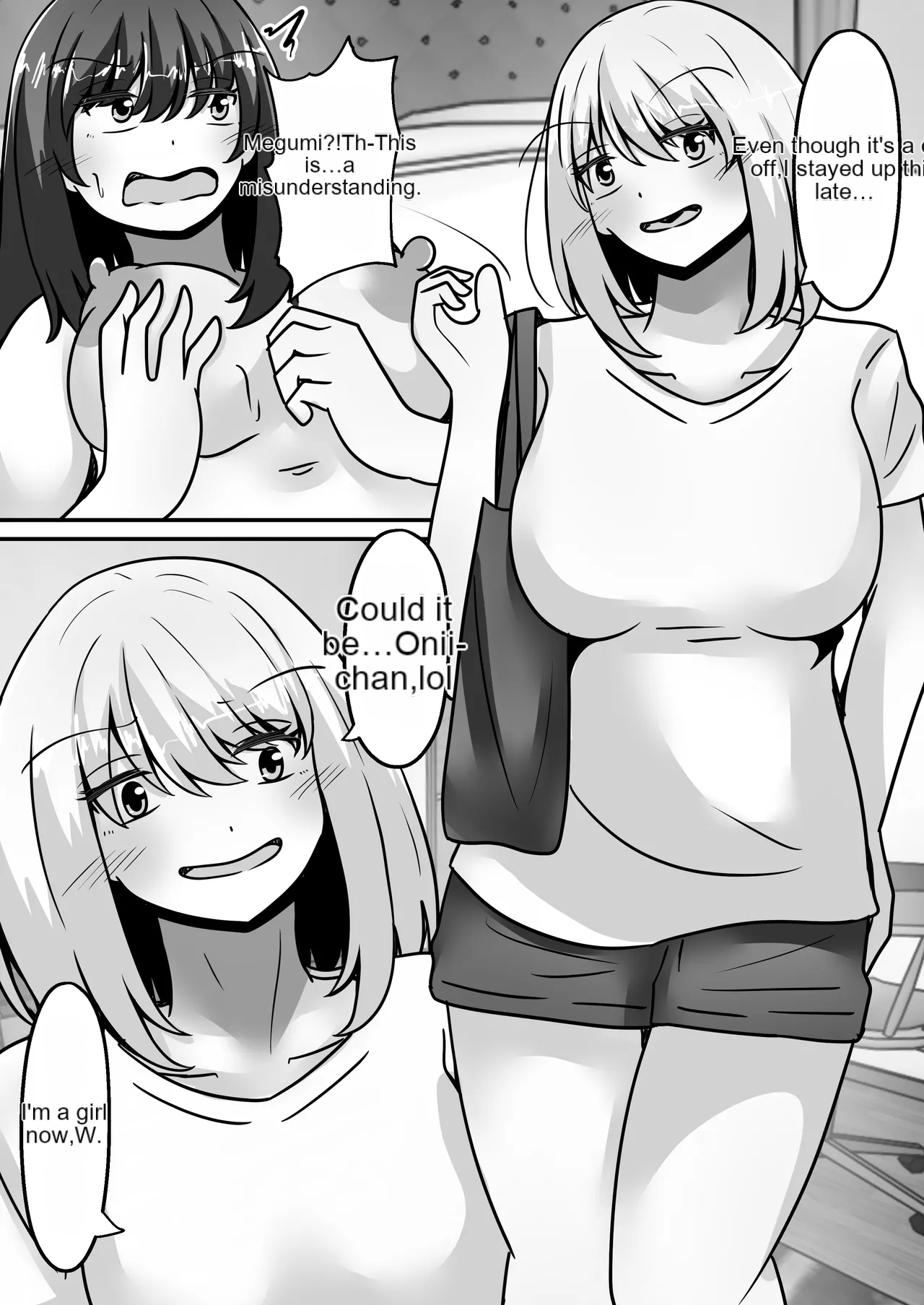 My Big brother has turned into a girl and become my sister!- I'll teach you all sorts of pleasurable things. page 9 full