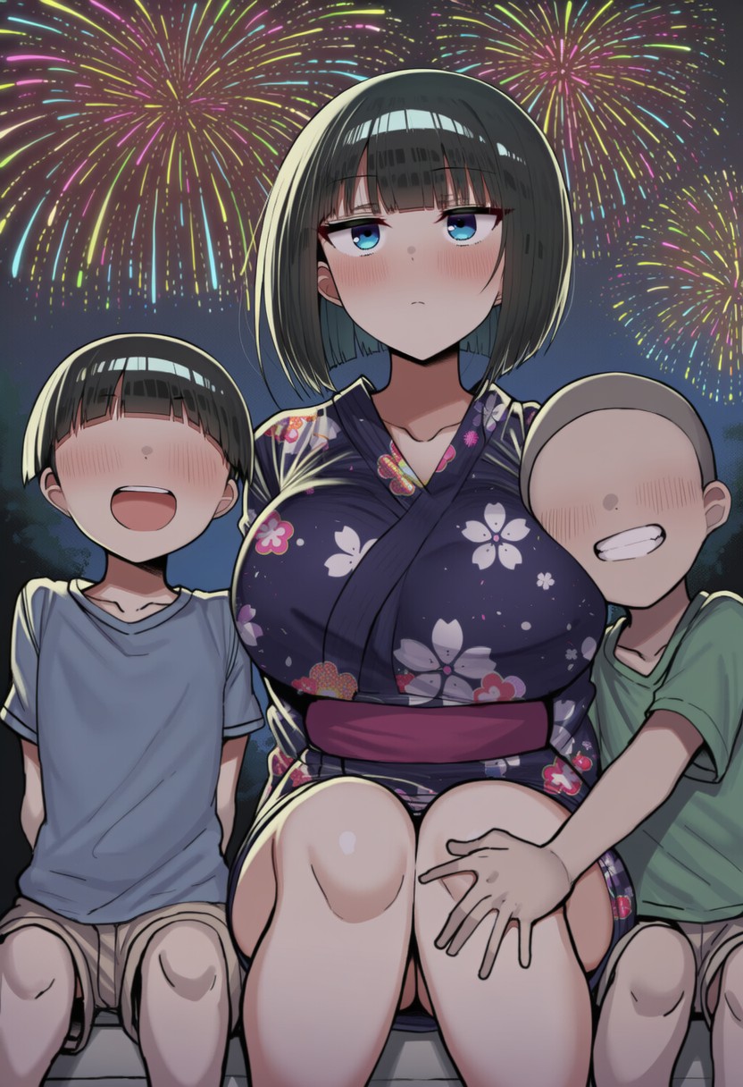 Pervert Brat vs. Black-Haired Bob-cut Girl ⑤ page 3 full