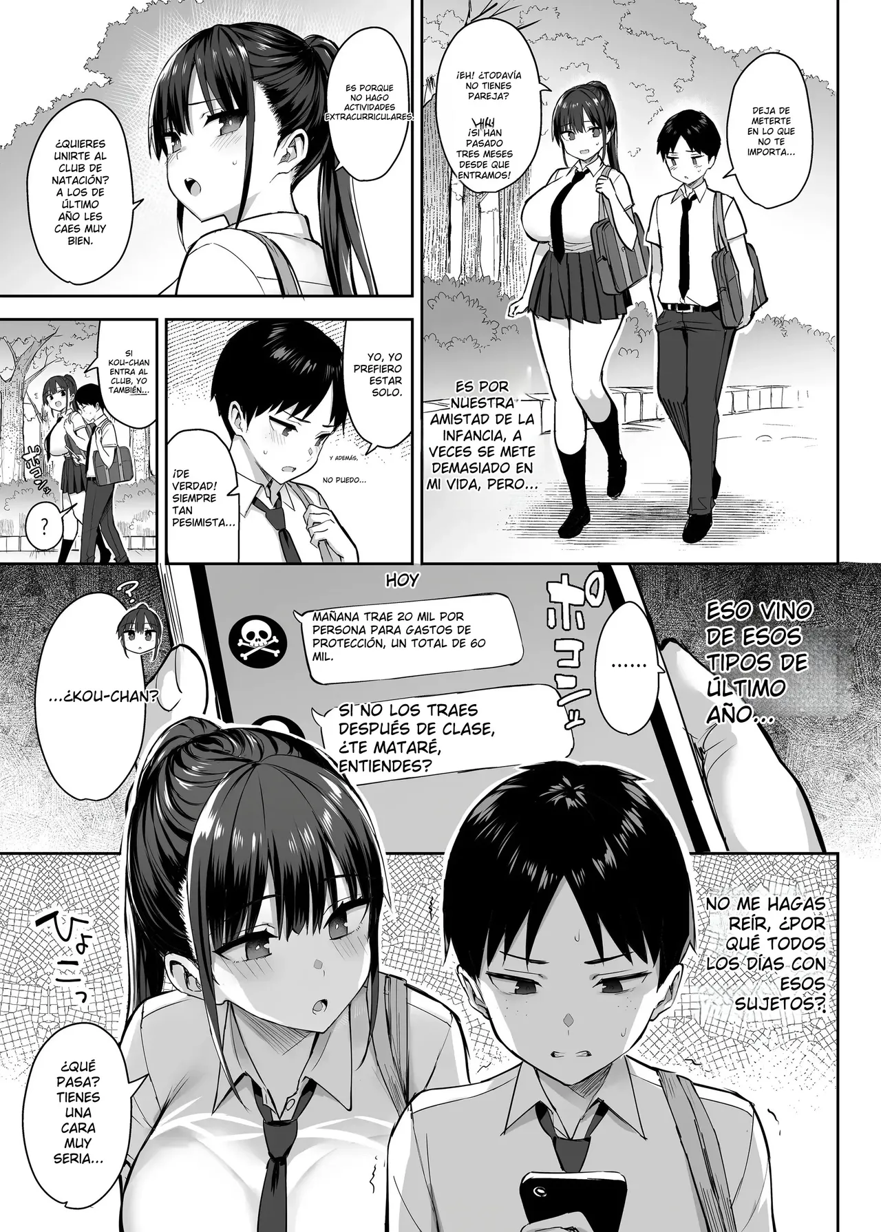 Zutto Suki Datta Kyonyuu Osananajimi ga Furyou-tachi ni Moteasobareta Nanokakan 1 page 4 full