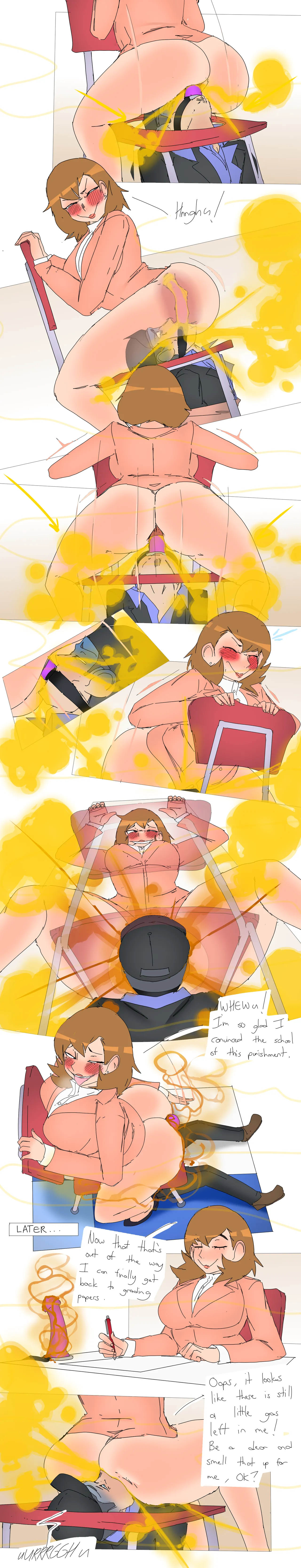 Junpei being used as a Chair by Persona 3 Girls page 5 full